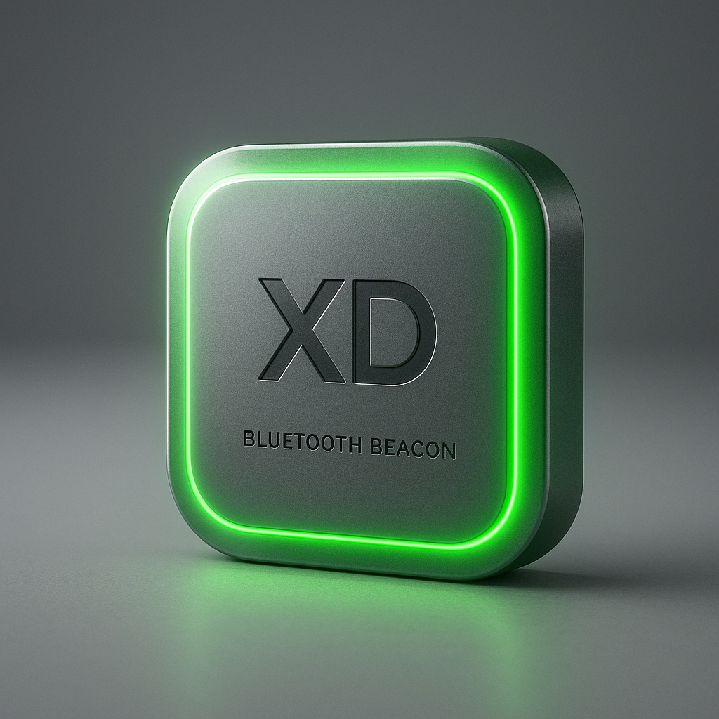 XD Beacon Hardware Device with Green Glow